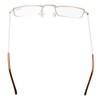 Eyekepper 5-Pack rostfrei Staal Rahmen Halb-AugenStil Lesebrille Leser Gold +1.5