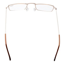 Eyekepper 5-Pack rostfrei Staal Rahmen Halb-AugenStil Lesebrille Leser Gold +1.5