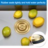 OUGOO 3-1/2-inch Gold Kitchen Sink Drain, Stainless Steel Removable Deep