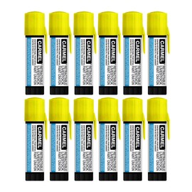 Carmel Retractable Livestock Crayon, Box of 12 (Yellow), Livestock marker for long-lasting and weather resistant animal identification, Livestock Marker to mark wet and dry livestock