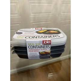 Joie Meal Prep Snack Containers Set of 3 (Dark Gray)