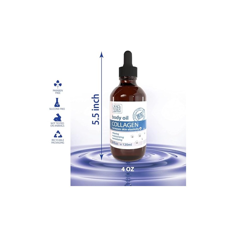 Dead Sea Collection Aceite corporal con colágeno Hidratante para piel