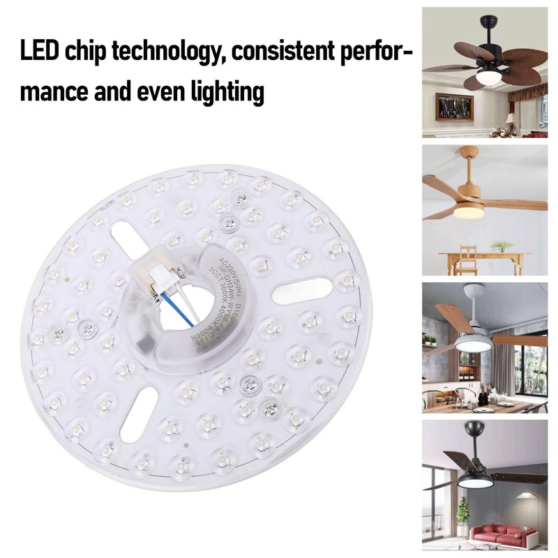 6.3 Inch LED Ceiling Fan Light, Magnetic LED Retrofit Kit
