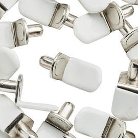 WidgetCo 1/4" Nickel L Shelf Pins w/ Vinyl, Glass Shelf Supports (Qty 1000)