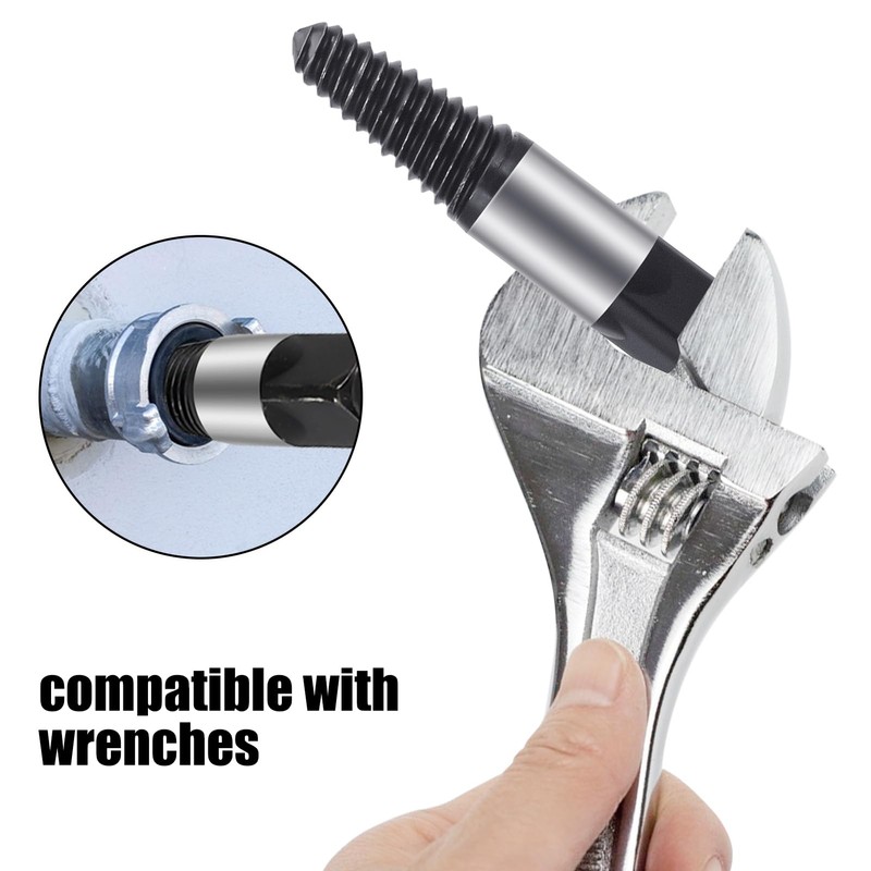 FINEASY 8 Piece Screw Extractor Set Professional, Left Extractor Set