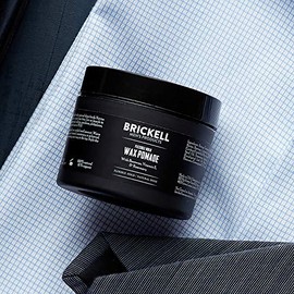 Brickell Menâ€s Flexible Hold Wax Pomade for Men â€" 2 oz â€" Natural & Organic