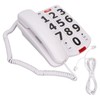 Large Button Phone for Seniors, Simple Classic Corded Landline Phone,