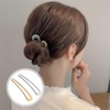 AFCJLTO Pack of 2 French Metal Hair Pins for Thick