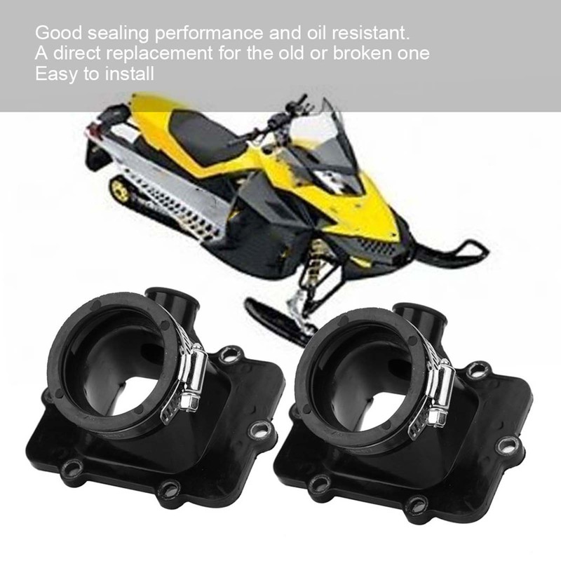 2Pcs Carburetor Intake Manifold Boot Fit for Ski Doo GSx