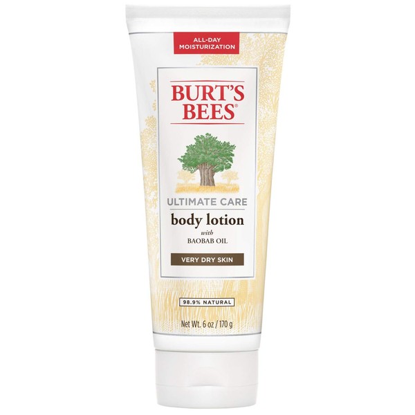 Burts Bees Body Care Ultimate Care Body Lotion with Baobab Oil for Very Dry Skin, (Package May Vary), 6 Oz (U-SC-4391)
