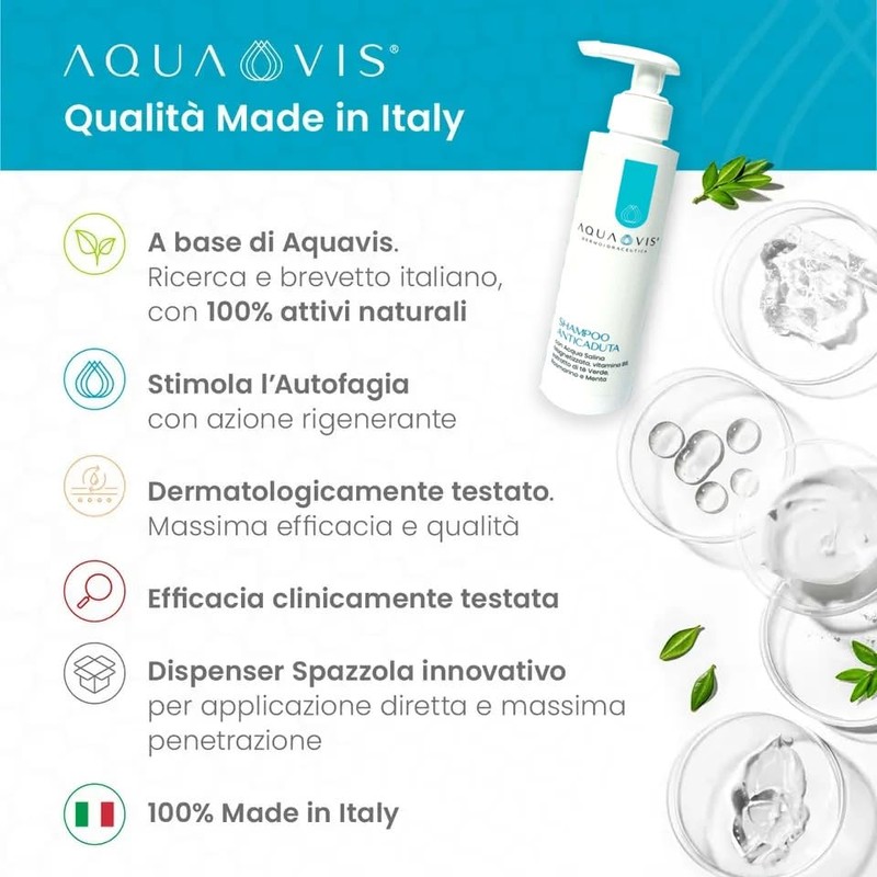 Aquavis® Regenerating Anti Hair Loss Shampoo with Aquavis, Vitamin B6,