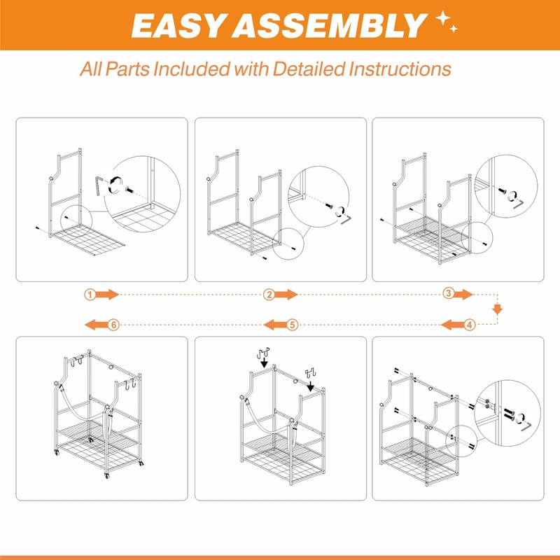 Ultrawall Wall Mount Golf Bag Organizer, 2 Golf Bag Storage
