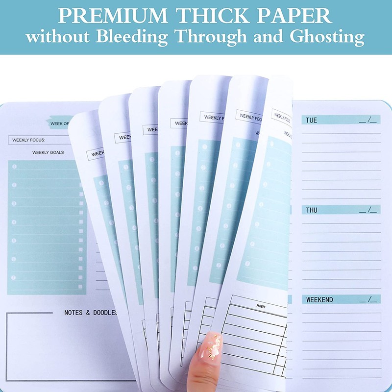 Moseem Weekly Planner Notebook, Undated A5 Planner Notebook Daily Planner