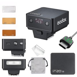 GODOX IT20 N TTL Mini Flash, IT20N Camera Flash with Spreader and Color Filter, Compatible with Nikon Z5II Z6III Z8 Z50II Z30 D850 Z5 Z50 ZFC Z6II Z9 Z7