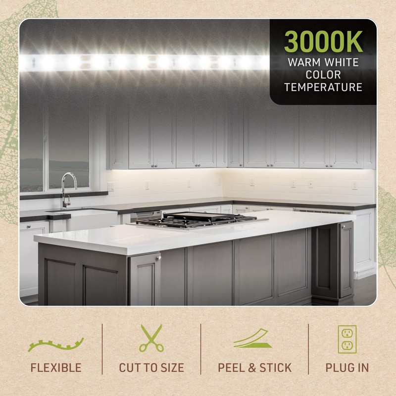 Birch Lighting Warm White 12" LED Strip Light Kit 311310