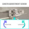 Outside Mounted Blinds Curtain Rod Bracket (Only Fit for 1.3-2
