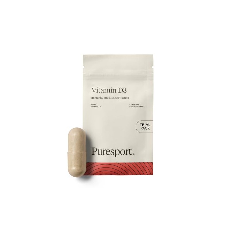 Puresport 4000IU Vitamin D3 + K2 Trial Pack, 14 Day