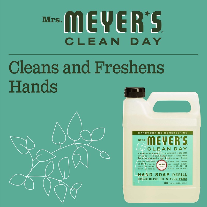 MRS. MEYER'S CLEAN DAY Liquid Hand Soap Refill, Lemon Verbena