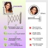 FASCINATE 5000mAh Rechargeable Wall Mounted Makeup Mirror with Lights, 8.7