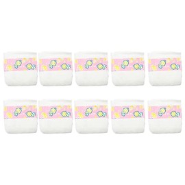CHAREX CHAREX Baby Doll Diapers Pack - 10 Pieces Newborn Dolls Diapers Refill, Doll Accessories for 18-24 Inch Reborn Dolls