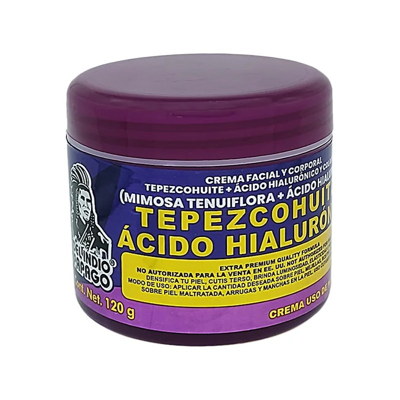 Crema Ácido Hialurónico + Tepezcohuite Uso De Noche 120 G