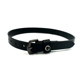 Equine Smile ES4010 Spur Rhymes with Rhinestone Crystal Made of Leather for Spurs Replacement Straps Accessories Horse Sport Straps Riding Spur Straps Fixing Riding Spurs (Black Leather/Black