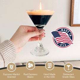 Espresso Martini Candle - Coffee Candle - Bar Cart Decor - Espresso Martini Decor - Coffee Scented - Gifts & Accessories by Scentini Candles