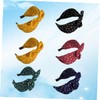 Ipetboom 6pcs Knotted Hair Bands with Bowknot Design Chic Leopard