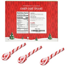 Fruidles Christmas Candy Canes Spoons Suckers, Peppermint Flavor in Box 96-Pack