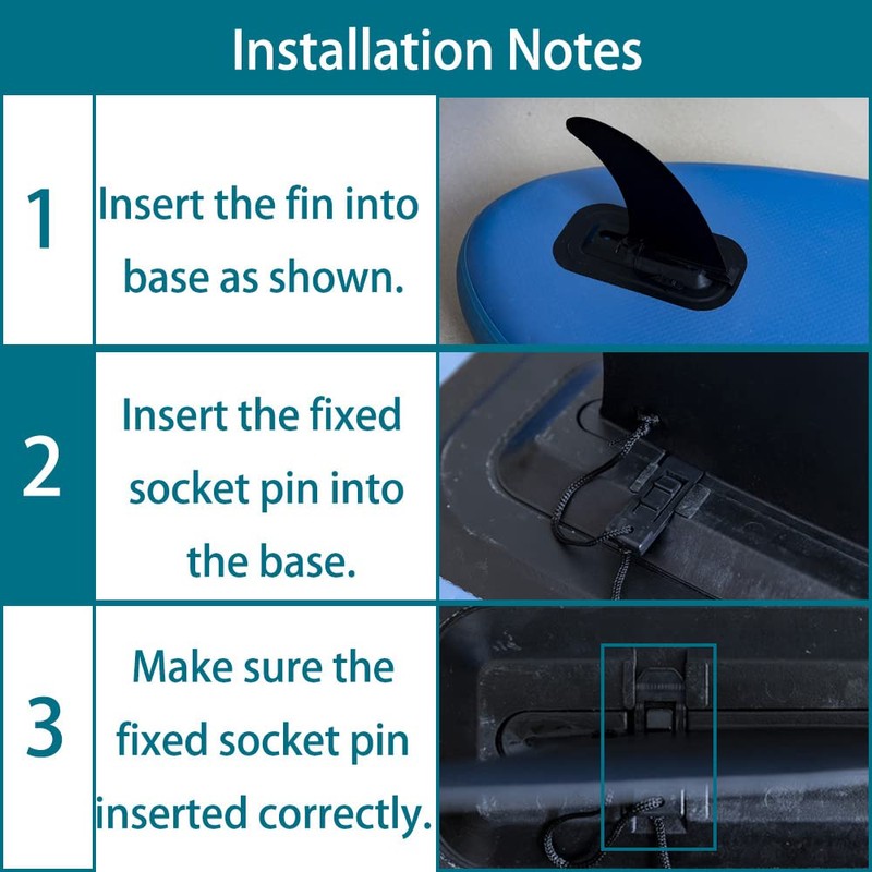 HEYTUR Surf & SUP Single Fin Removable Centre Fin for