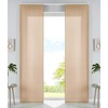 Set of 2 Sliding Curtains, Panel Curtains, Microfibre Curtain, Sliding