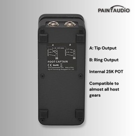 Paint Audio Foot Captain Dual Outputs Expression Pedal Multi-effects Compatible for Tip/Ring Connection (Foot Captain)