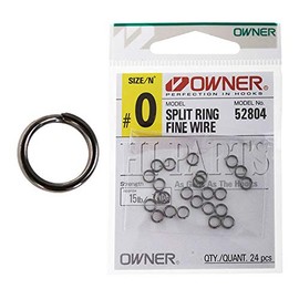 Owner Split Rings – Snap Rings, Size/Load Capacity/Package Contents: Size 0 / 7 kg / Pack of 24