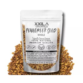 XXILA ORGANICS Fenugreek Seed, Whole - Greek Hay, Bird's Foot - 2 oz (56g)