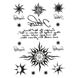 THE FANTASY Tattoo Stickers, Word, Letters, Characters - 2 (Medium Size, A5 Size) - hb061_1