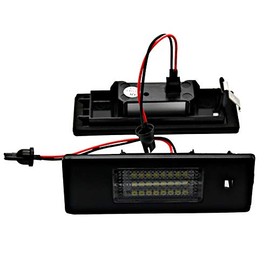 2 x LED SMD License Plate Modules, E-Mark, Plug & Play, 6000 K, 1 V