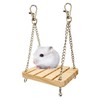 YFFSFDC Hamster, Swing, Wooden Hamster, Momonga, Hammock, For Small Animals,