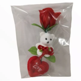 Comecializadora Sesuconsa Caja Flor Oso Y Corazon Chico San Valentin