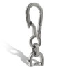 KeyUnity Titanium EDC Keychain Clip with Bottle Opener,Quick Release Carabiner