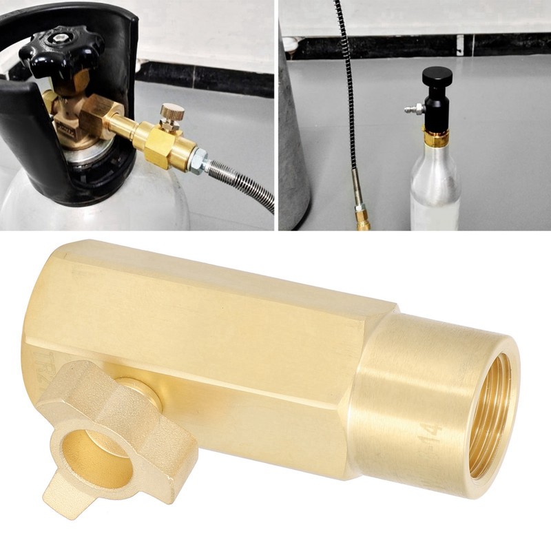 CO2 Refill Adapter Joint Connector W21.8-14 Soda Inflation Valve Filling