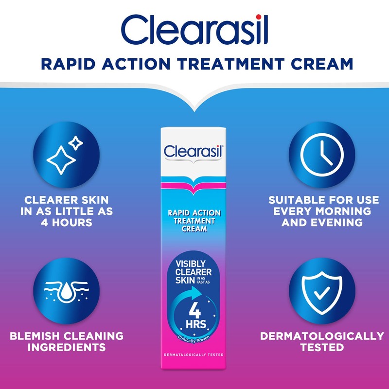 Clearasil Ultra Rapid Action Gel - Salicylic Acid Skin Moisturizer