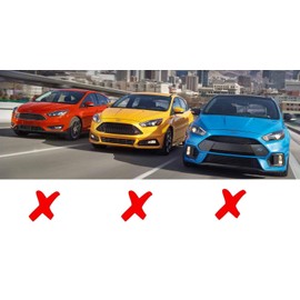 iJDMTOY Red Track Racing Style Tow Hook Ring Compatible with 2016-18 Ford Focus RS ONLY (Does not fit Regular or ST Models), Made of Lightweight Aluminum