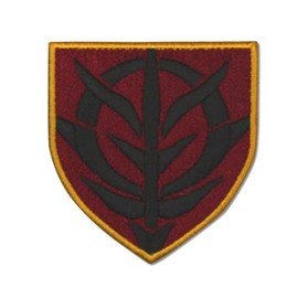 Mobile Suit Gundam Zeon Stencil Mark Removable Patch
