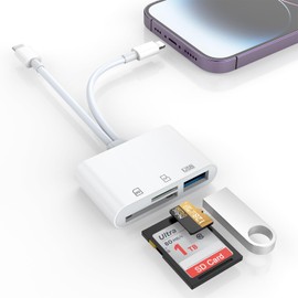 3 in1 USB C Kartenleser, SD Kartenleser für Micro SD Speicherkarten Adapter, Typ C Kartenlesegerät Plug-and-Play mit Micro SD & SD Kartensteckplätzen für Phone/Pad/Android/Window mit OTG-Funktion