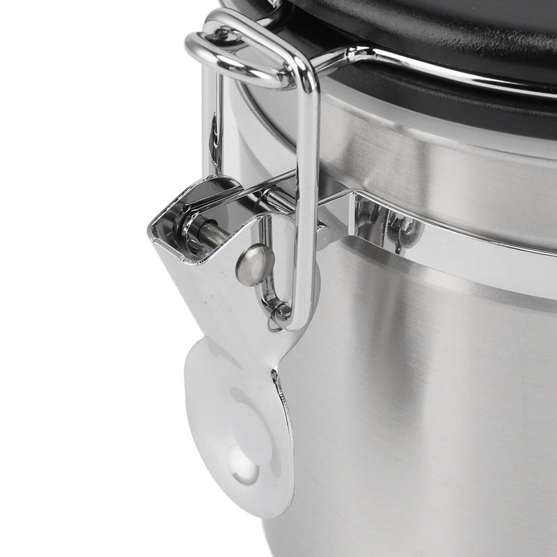 Airtight Coffee Canister 1.2L 304 Stainless Steel Coffee Bean Storage