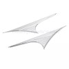 Unbranded Rear Trunk Side Accents Trim For Harley Tri Glide