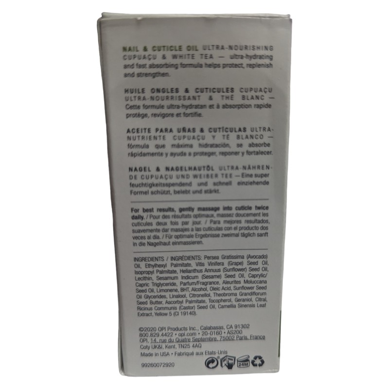 OPI Pro Spa Nail & Cuticle Oil, 0.29 Fl Oz