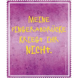 Cleaning Cloth for Glasses / Screen Cleaning Cloth "My Fingerprints You Don't Get It"