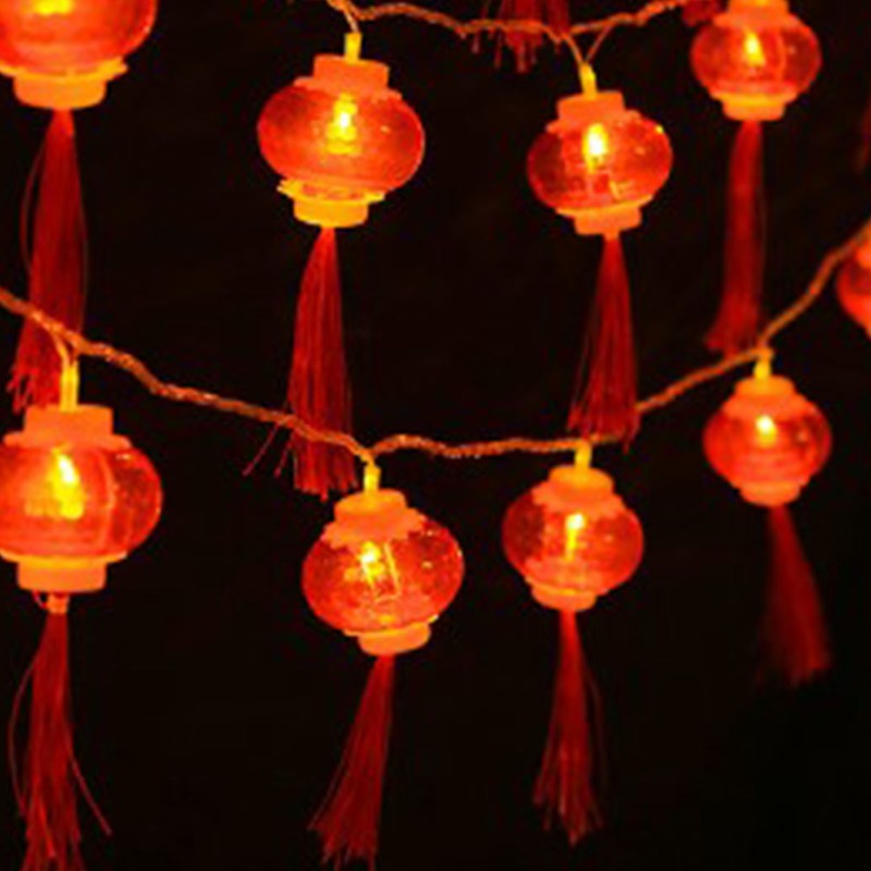 Red Chinese Lantern String Lights LED Light Beads Waterproof New