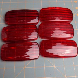 Bargman Lot of 6 Bargman 58 Series Clearance Light Replacement Red Lens for RV